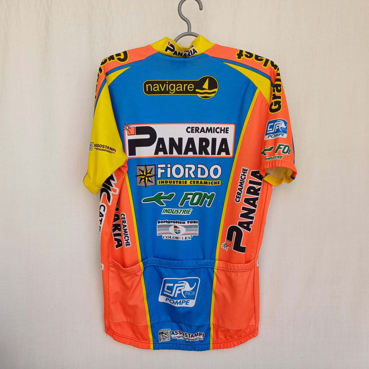 Panaria Ceramic Short Sleeve Cycling Jersey Mens L