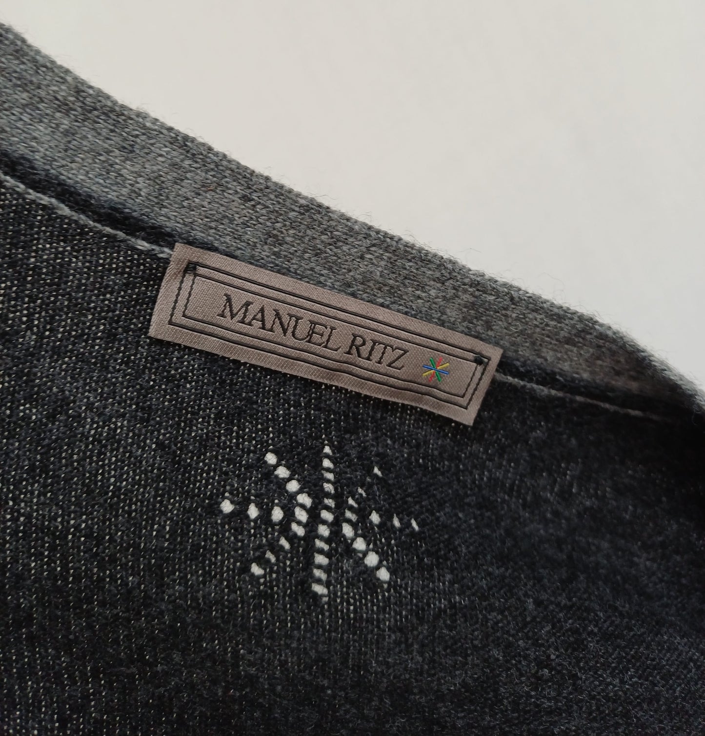 New Without Tags Manuel Ritz Wool/Cashmere Button Cardigan Sweater Mens M