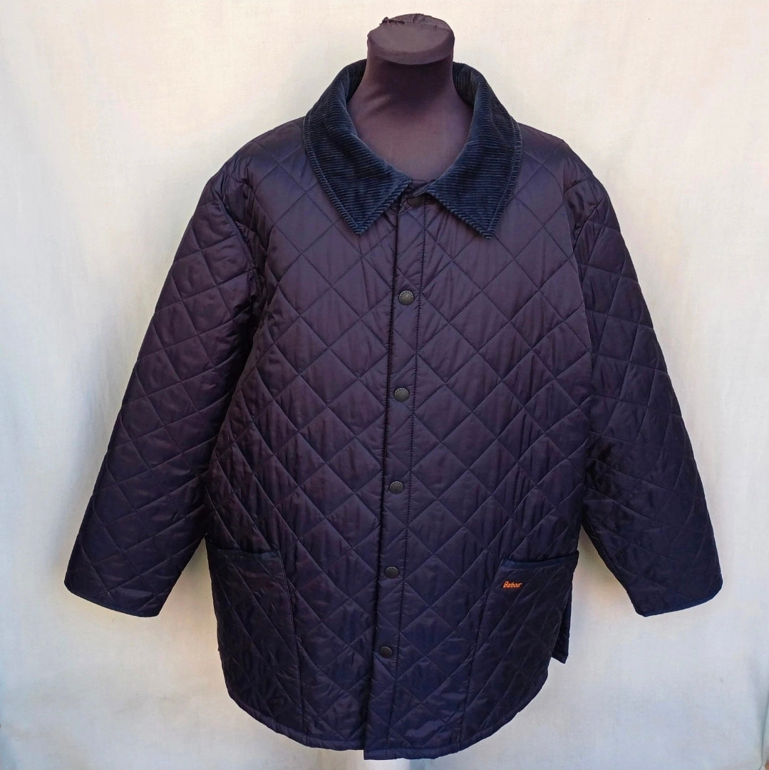Barbour Liddesdale Quilted Snap Padded Jacket Mens 2XL