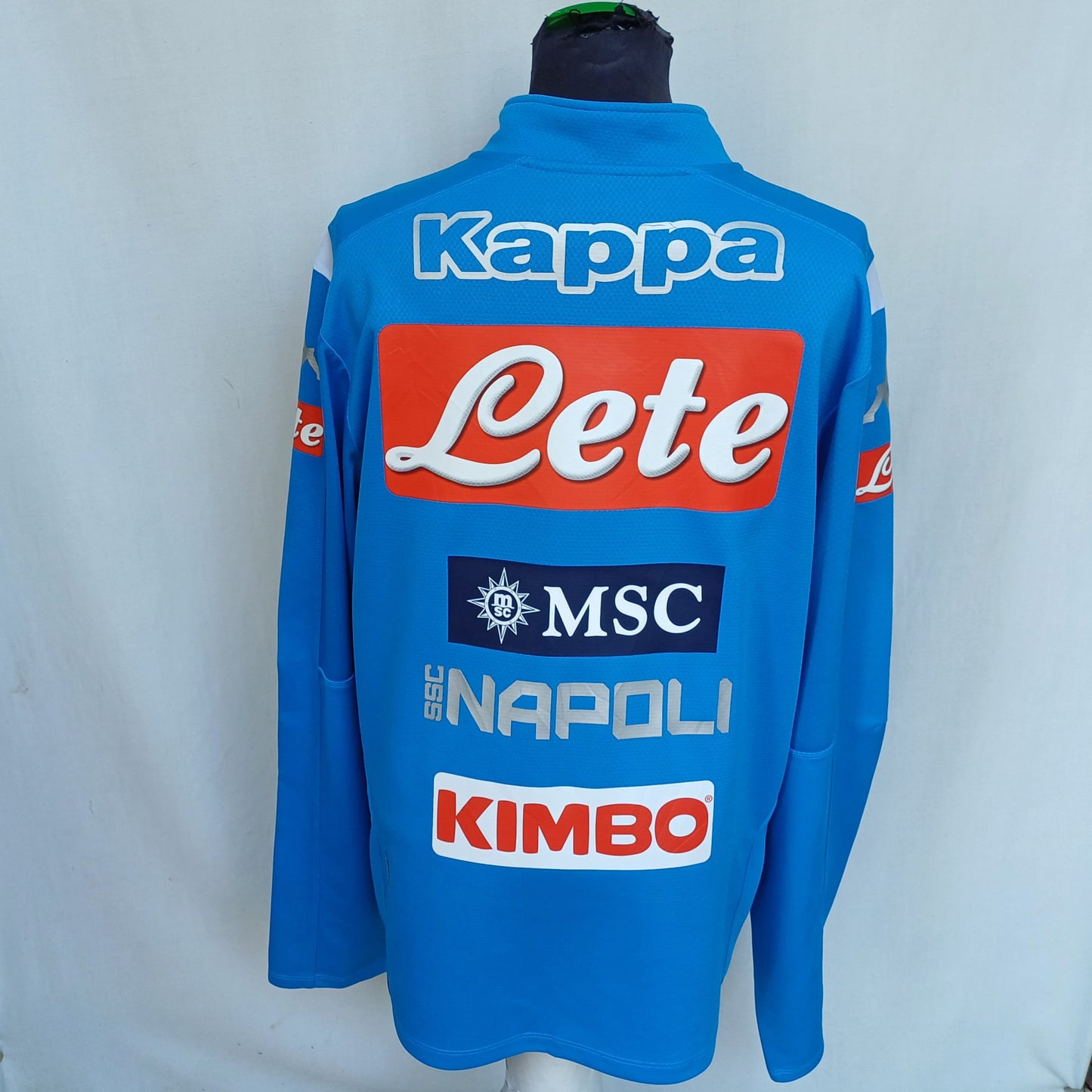 Napoli 2019/20 Kappa Zip Training Pullover Sweater Mens XL