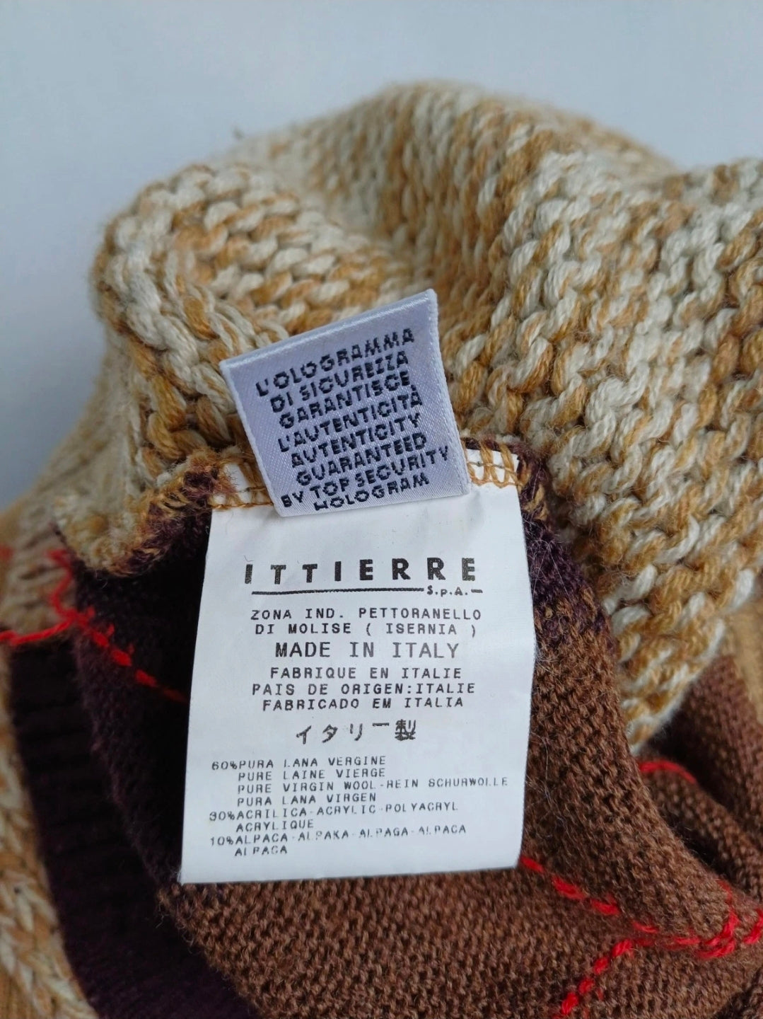 Dolce &Gabbana D&G Wool/Alpaca Knit/Argyle Pullover Sweater Jumper EU 50/US 36