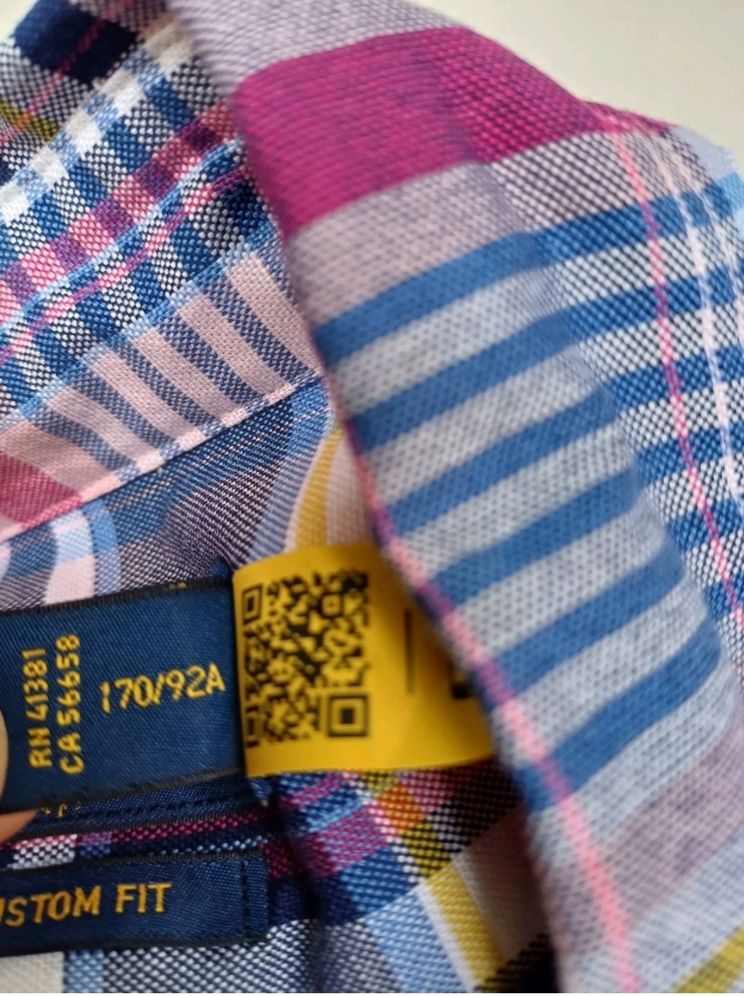 Ralph Lauren Custom Fit button-Up Check Long Sleeve shirt Mens S