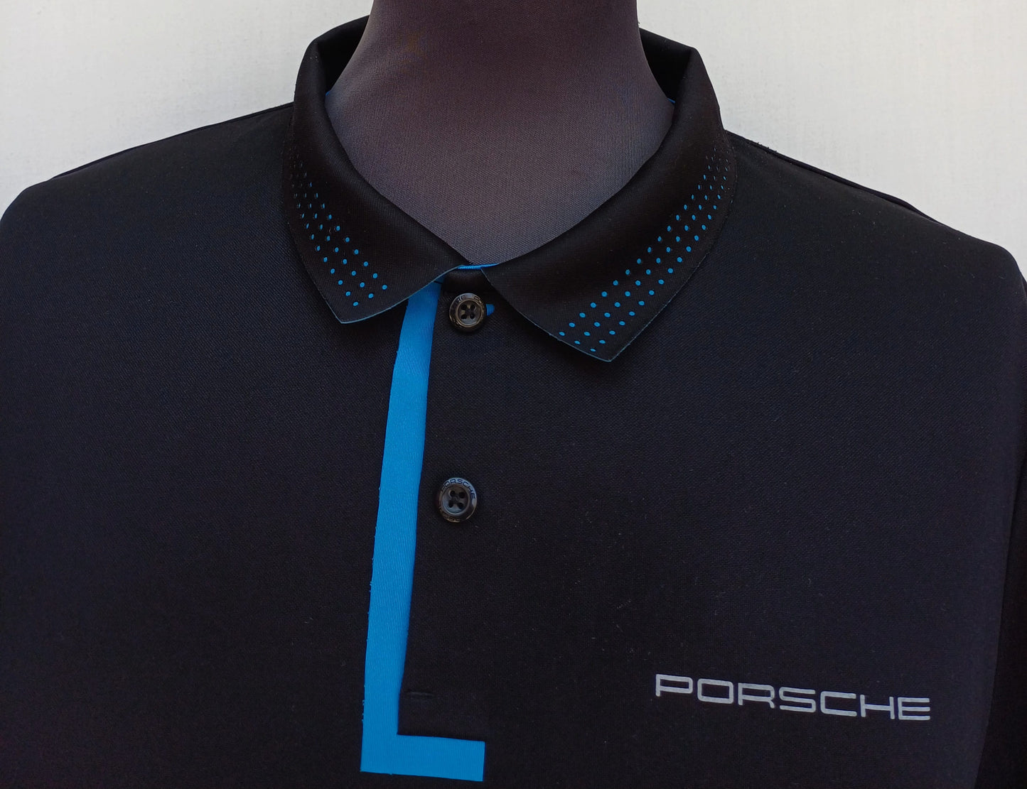 Porsche Taycan Button Polo Shirt Mens L