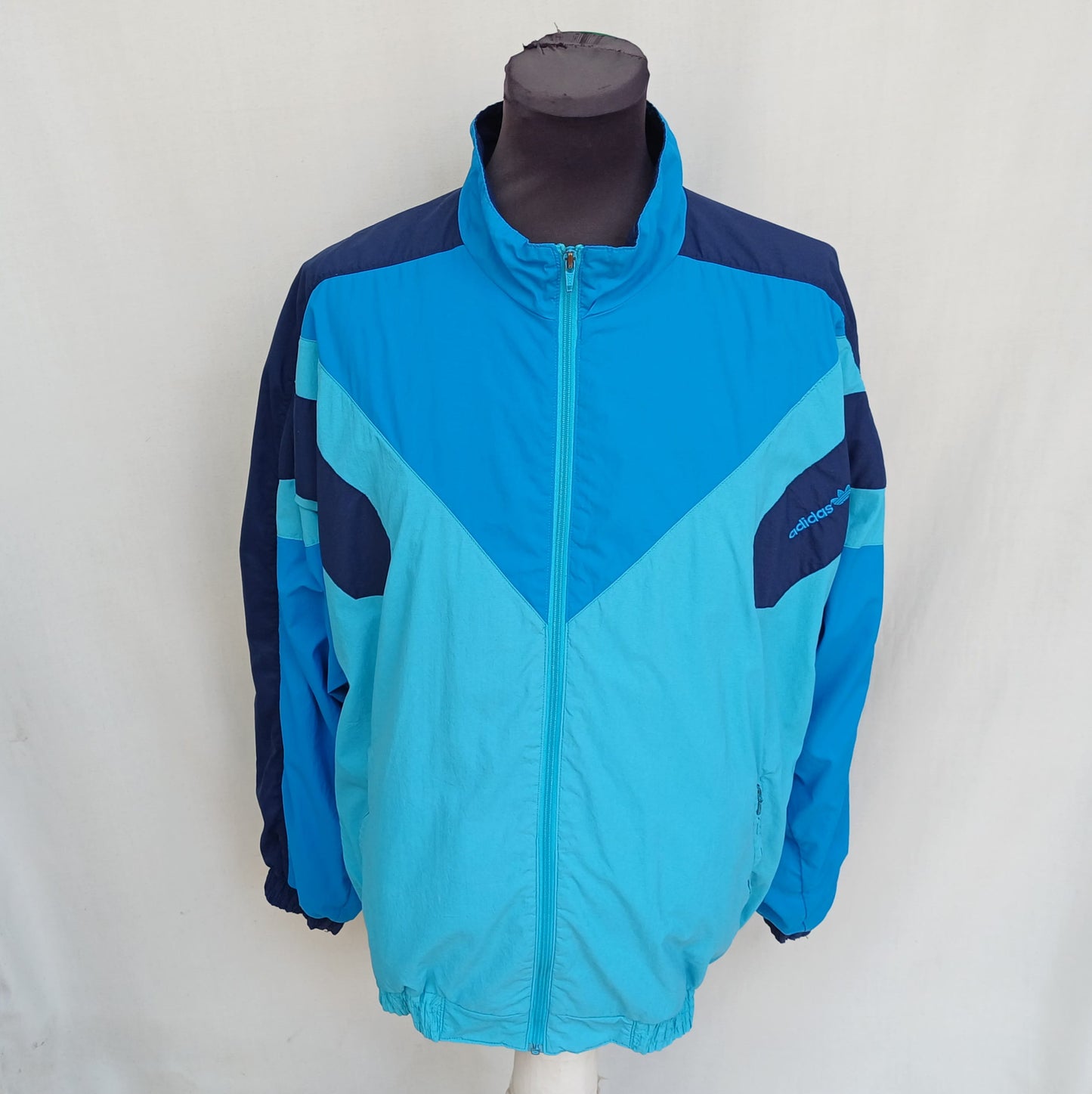Vintage 90s Adidas Full Zip Track Top Jacket Mens XL