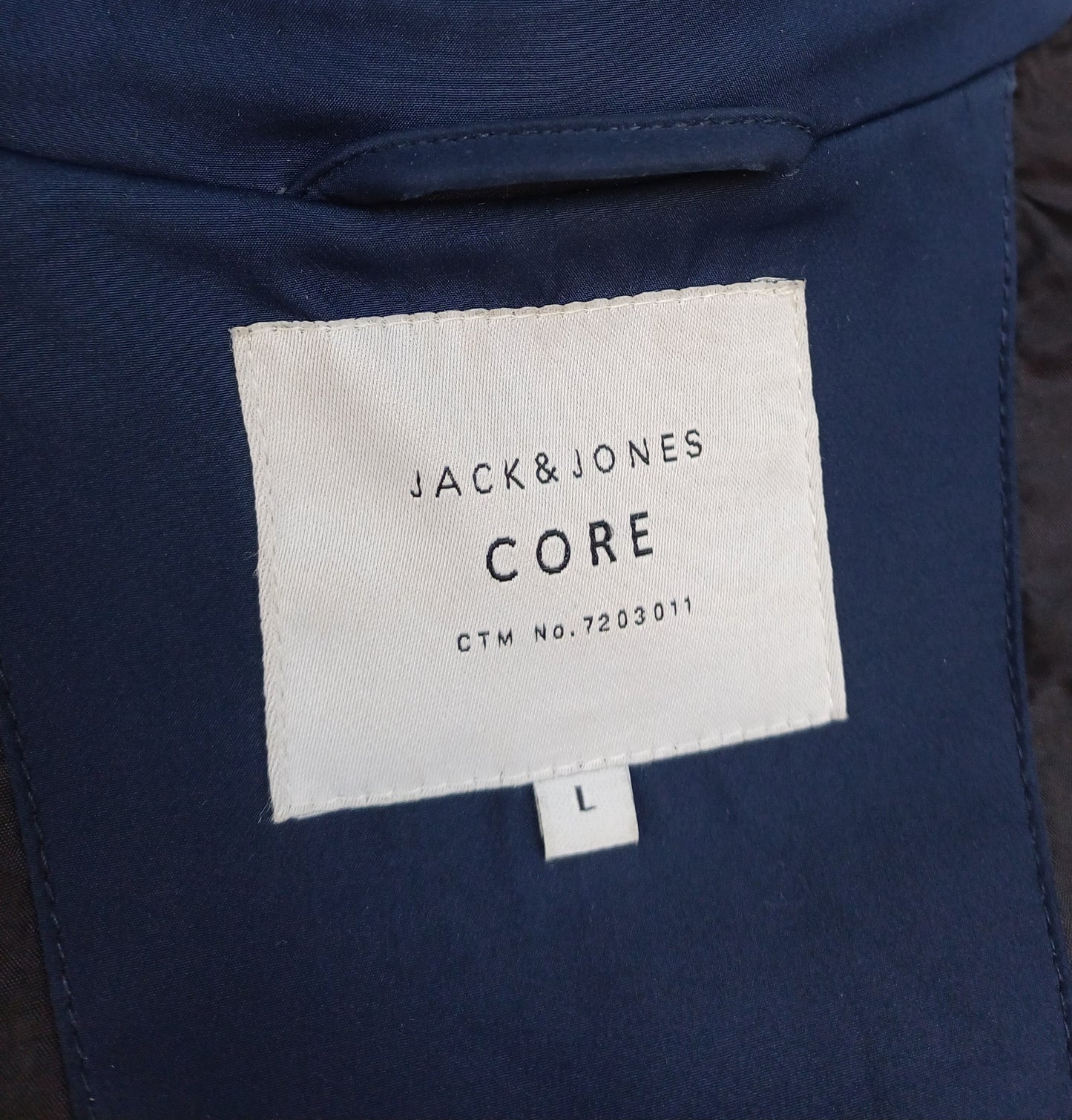 Jack & Jones Button Waterproof Jacket Size Mens M/L