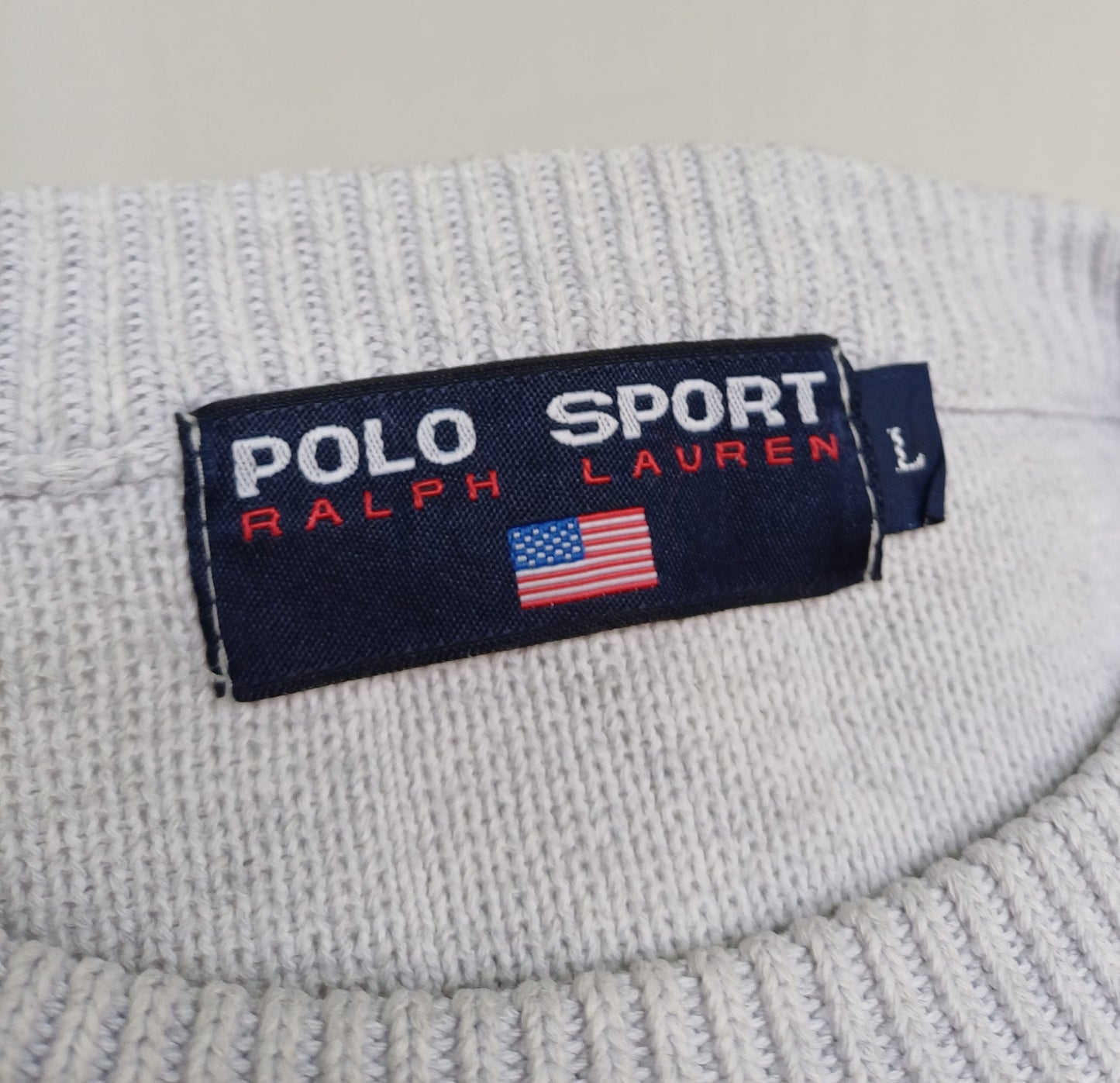 Vintage Polo Sport Ralph Lauren Crew Neck Cotton Pullover Sweatshirt Mens L