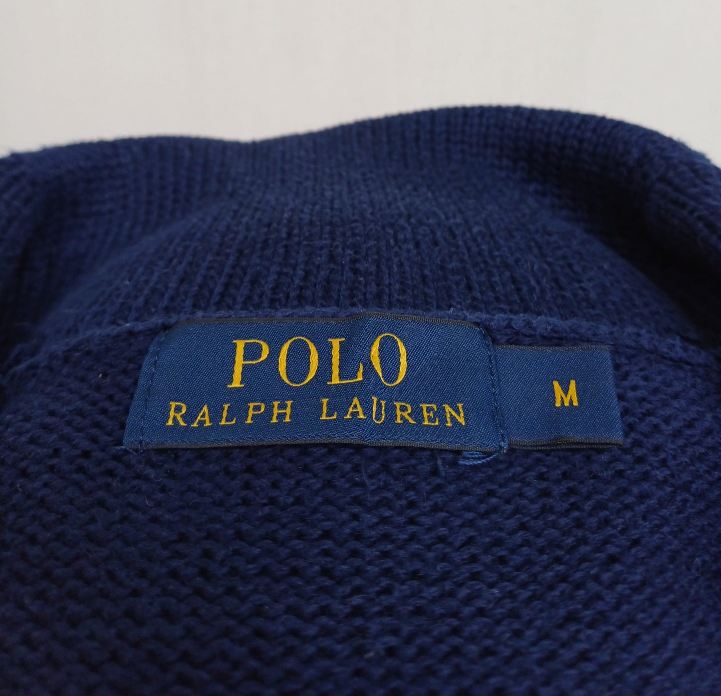 Polo Ralph Lauren Shawl Collar Cotton Knit Sweater Mens M