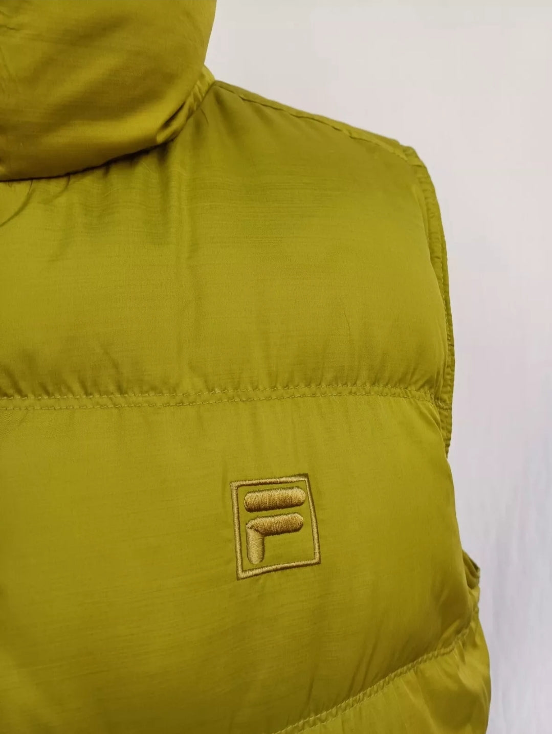 Fila Italy Ski Team Quilted Zip Down Vest Mens L