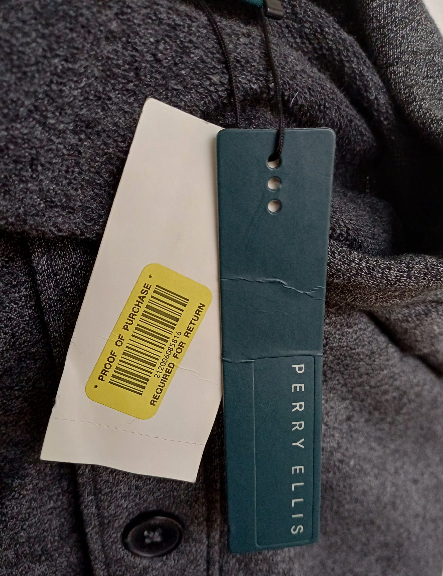 New With Tags Perry Ellis Shawl Neck Cotton/Polyester Button Cardigan Sweater Mens XL