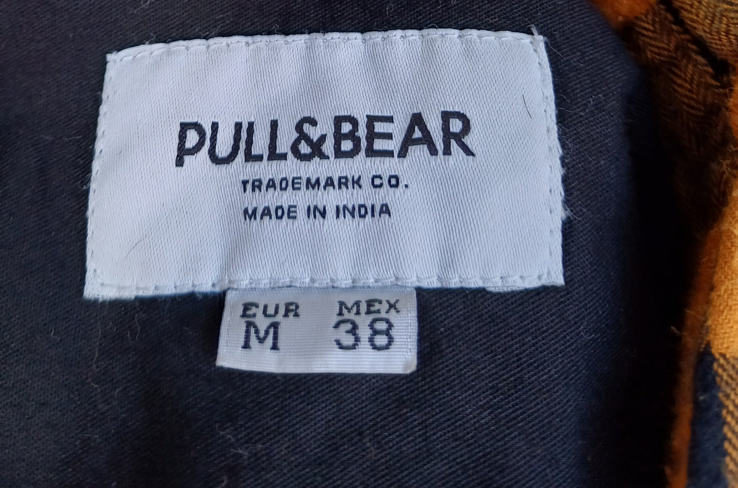 Pull & Bear Buffalo Check Cotton Button Up Shirt Mens M