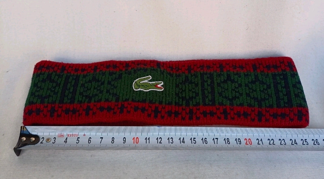 Vintage Chemise Lacoste Acrylic Headband One Size Adult