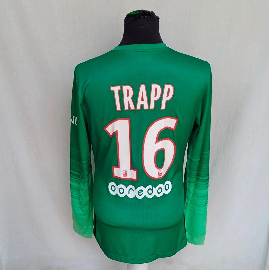 Paris Saint Germain 2015/16 #16 Trapp Nike Player Issue GK Goalkeeper Shirt Mens S