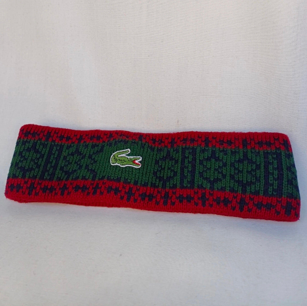 Vintage Chemise Lacoste Acrylic Headband One Size Adult
