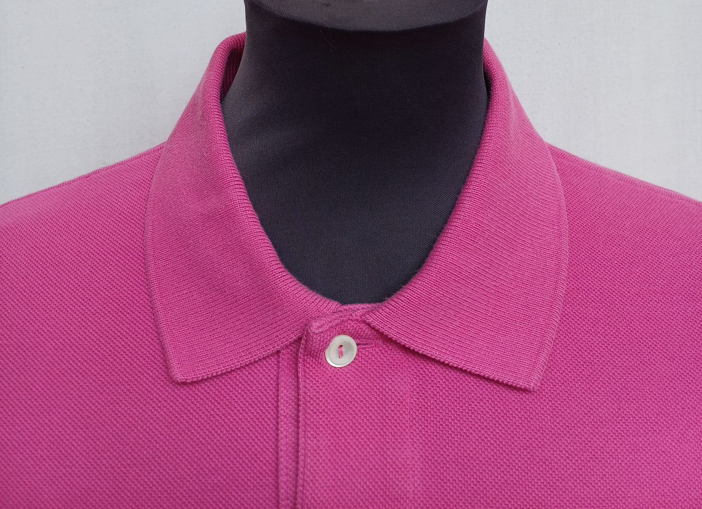LaCoste Classic Fit Cotton Polo Button Shirt Size 4/Mens M