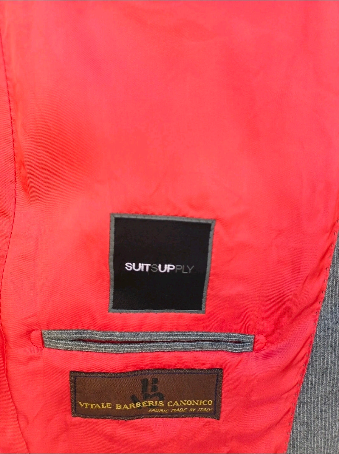 Suitsupply Vitale Barberis Canonico Mens Wool Button Blazer Jacket EU 48/UK 38