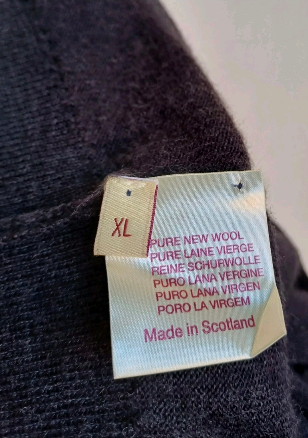 Thom Sweeney Button Wool Sleeveless Cardigan Vest Gilet Mens XL