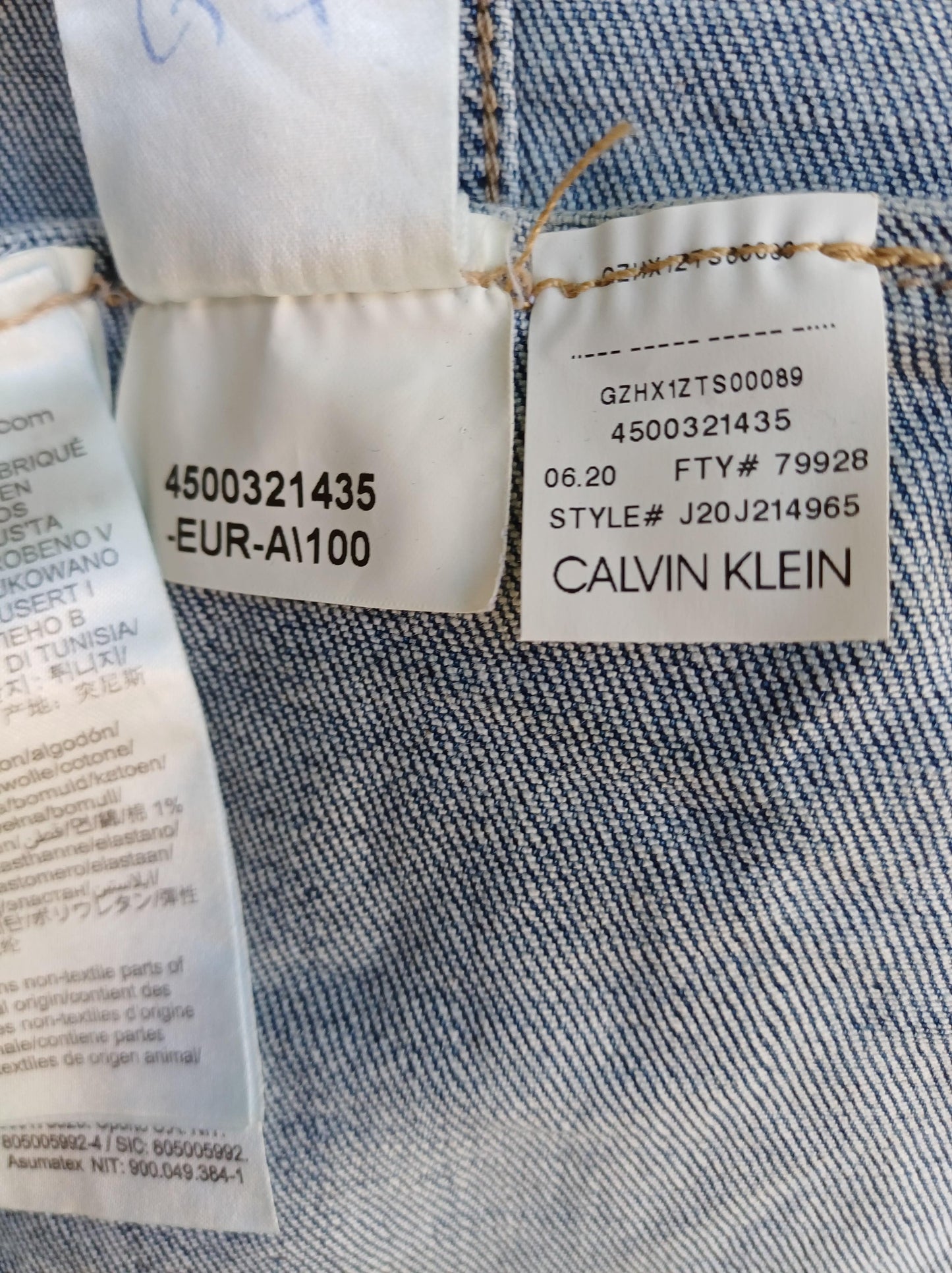 Calvin Klein Jeans Foundation Trucker Denim Jacket Mens XL