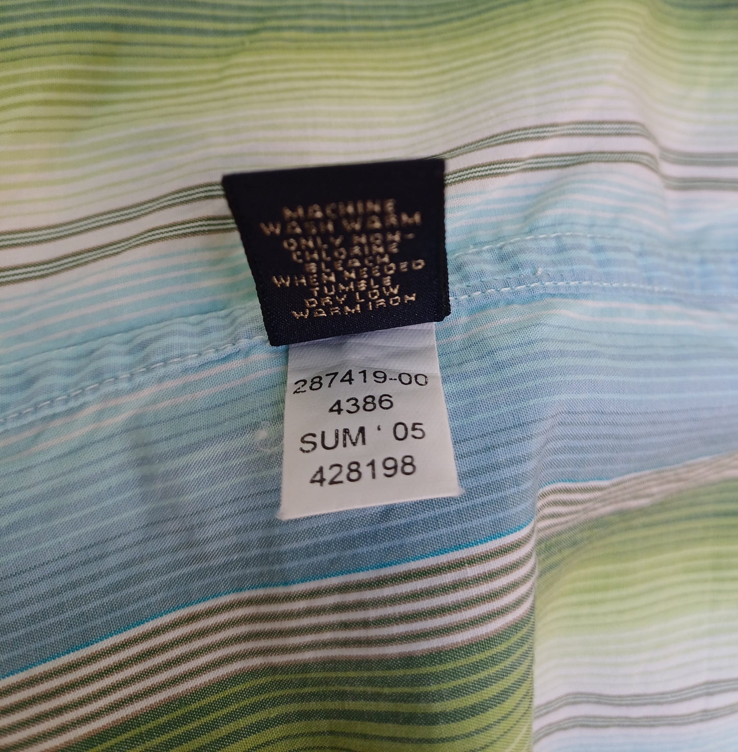 Banana Republic Cotton Striped Button-Up Shirt Mens M