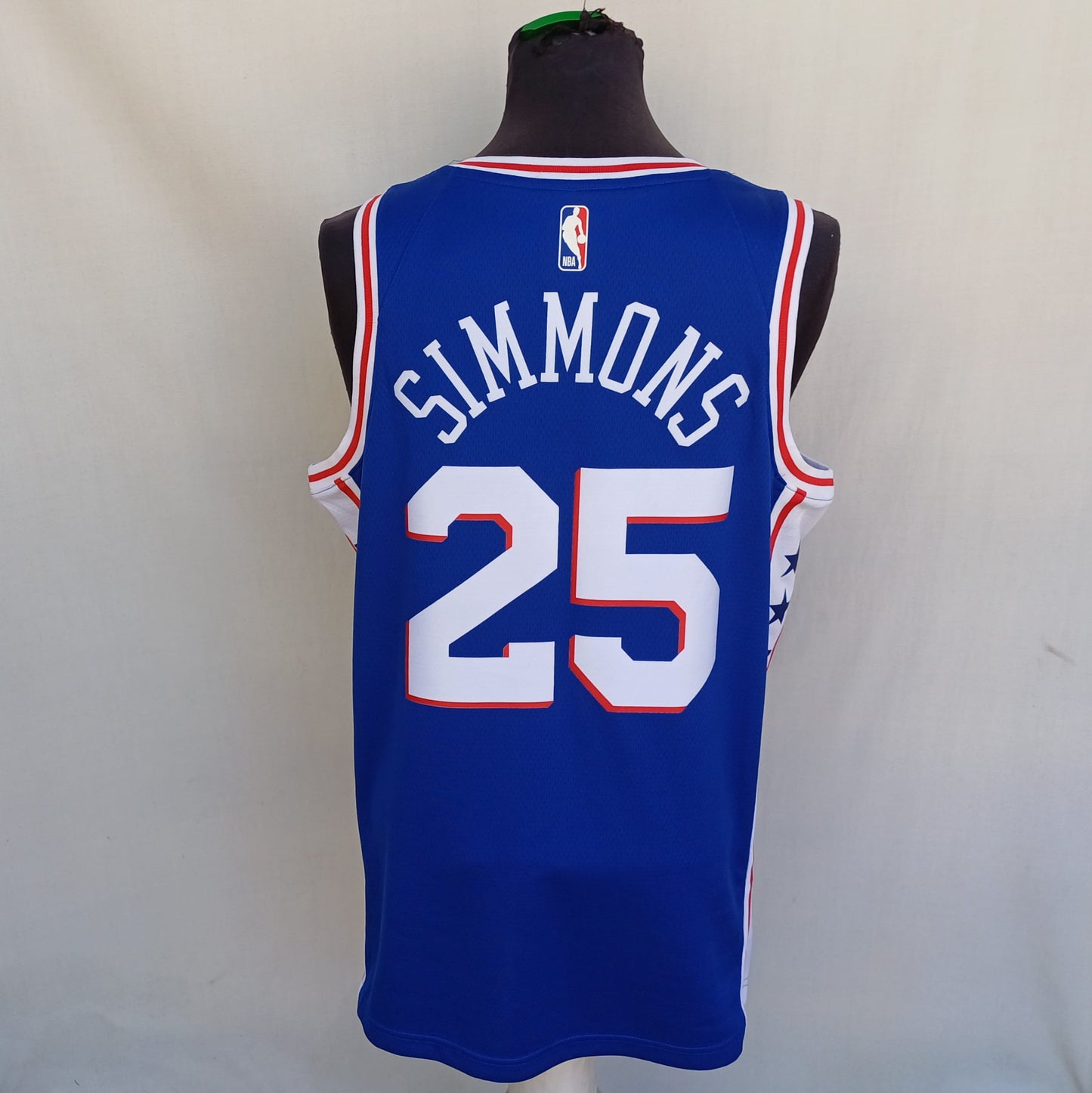 New Without Tags Philadelphia 76ers #25 Simmons Nike Basketball Jersey Mens L