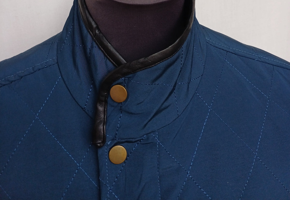 Robert Graham Corduroy Collar Quilted Padded Jacket Mens M