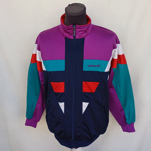 Vintage 90s Adidas Color Block Track Top Jacket Mens S