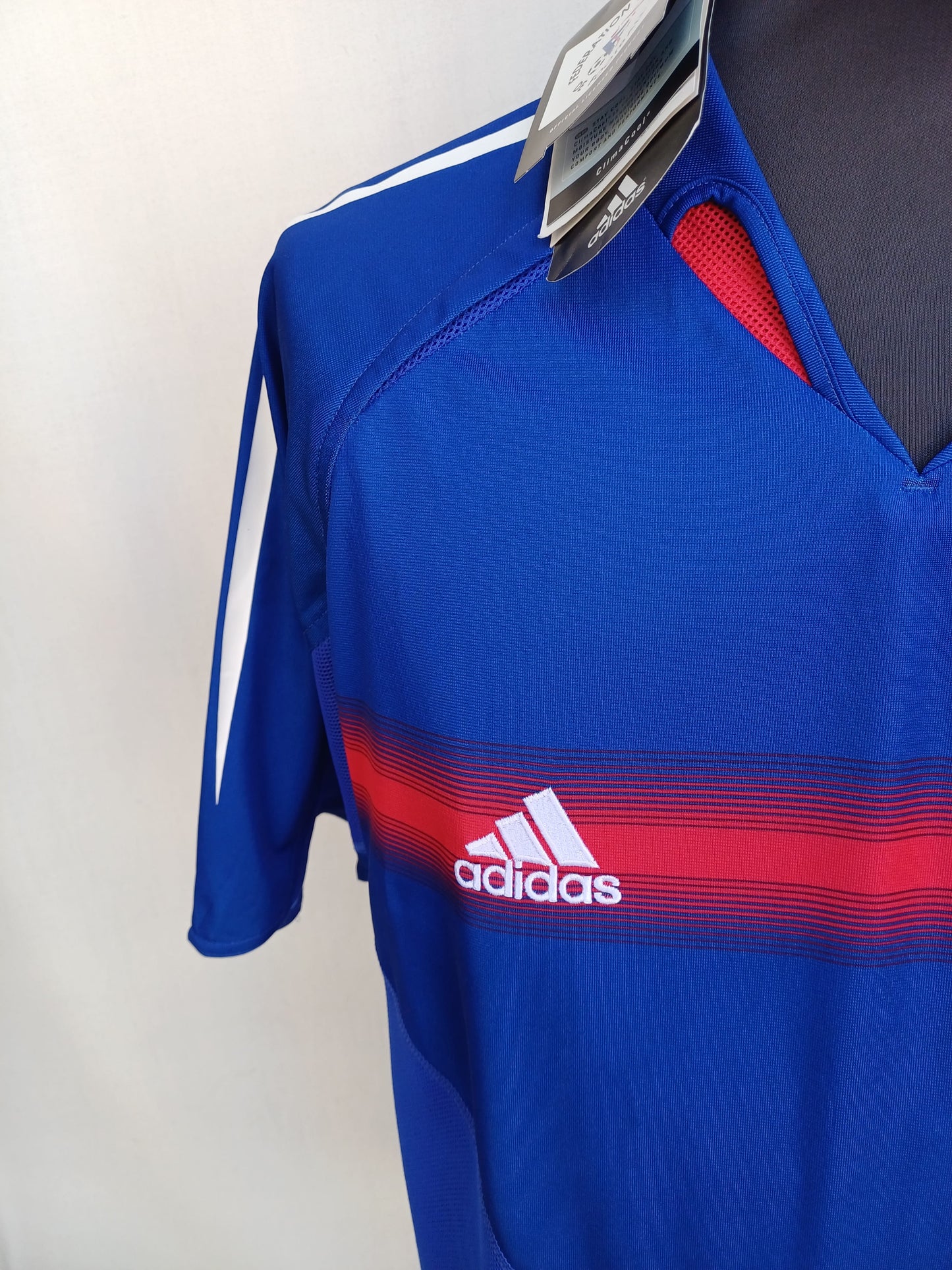New With Tags France 2004 Euro Home adidas Shirt Mens L
