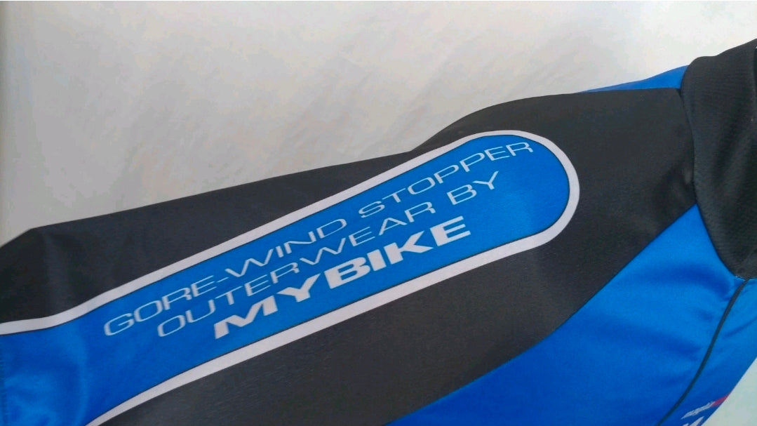 Maglia Vento MyBike Gore Wind Stopper Zip Cycling Jersey Mens 2XL