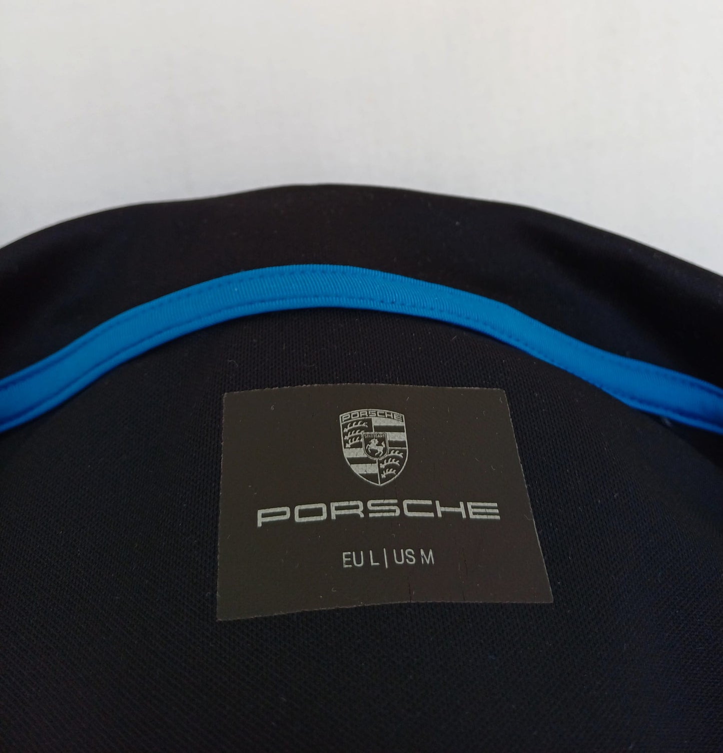 Porsche Taycan Button Polo Shirt Mens L