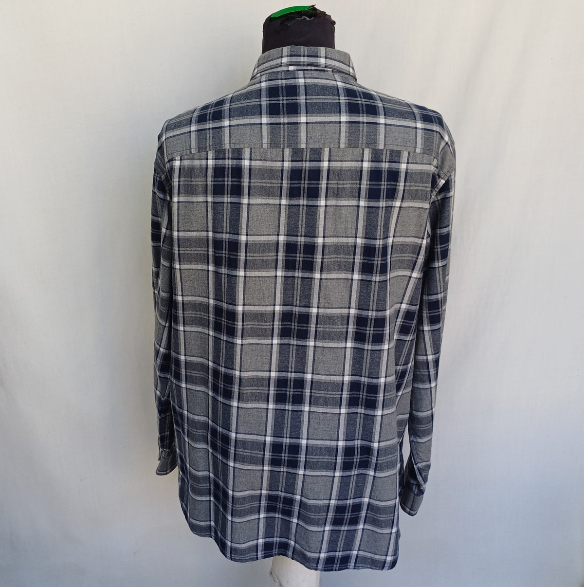 Armani Exchange Regular Fit Cotton Plaid Button-Down Shirt Mens XL