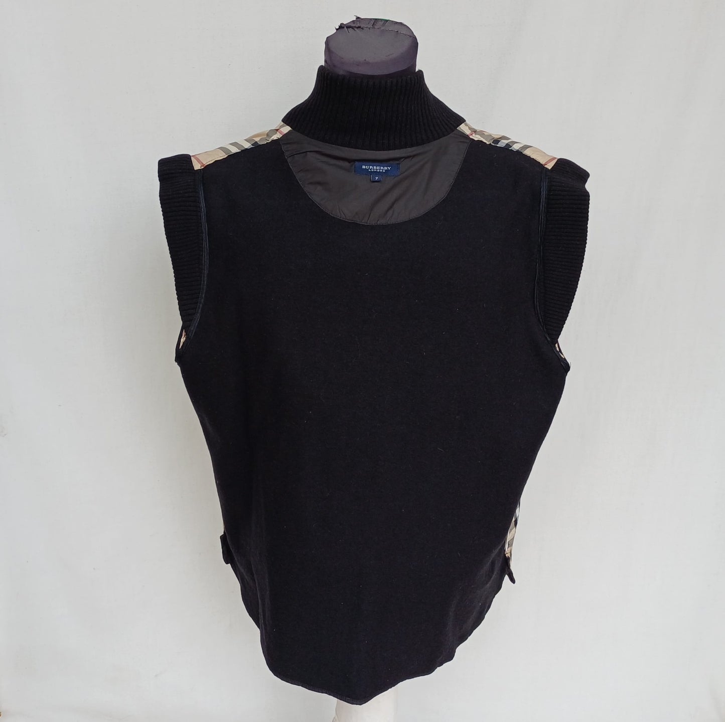 Burberry London Full Zip Quilted Vest Mens L/XL