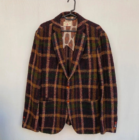 Savile Row Club Of Gents Slim Fit Mens Wool/Alpaca Button Blazer Jacket Size EU 54