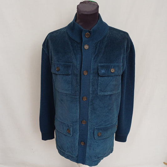 Burberry London Corduroy Wool/Acrylic Button Jacket Size 6/Mens L
