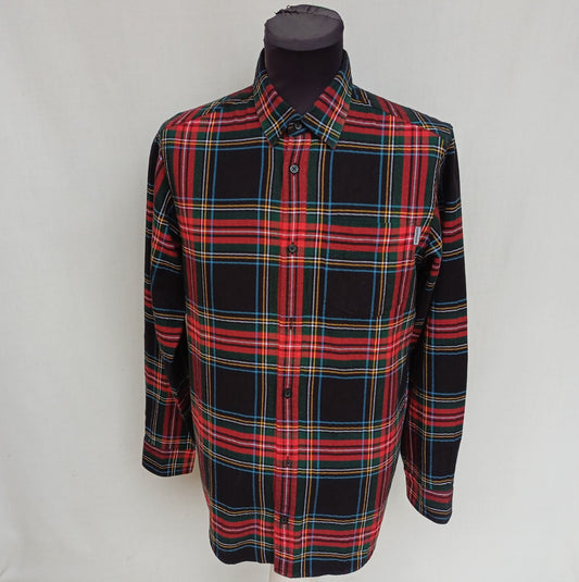 Carhartt 100% Cotton Long Sleeve button-Up Vigo Check Shirt Mens S