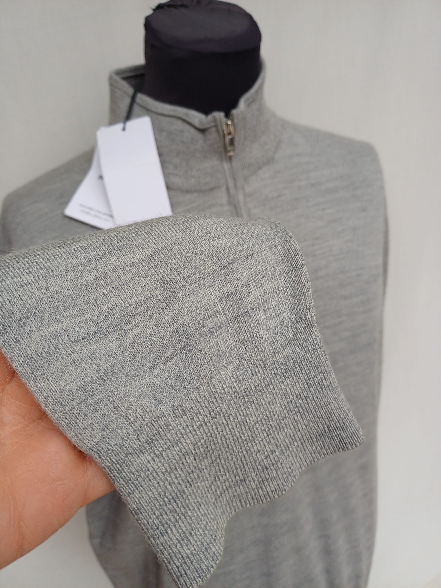 New With Tags Reiss Blackhall Merino Wool Half Zip Jumper Mens XL