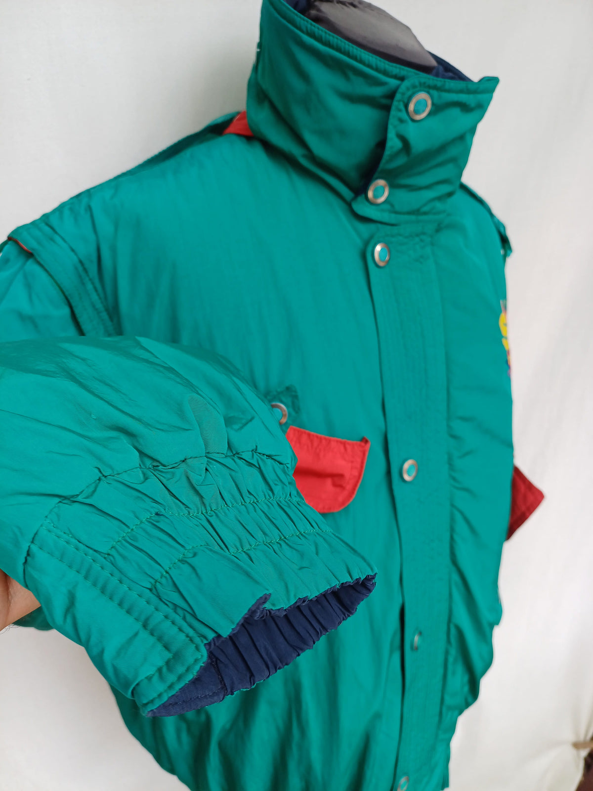 Vintage 90s Daniel Hechter Double Zipper Padded Ski Jacket Size 48/Mens S/M