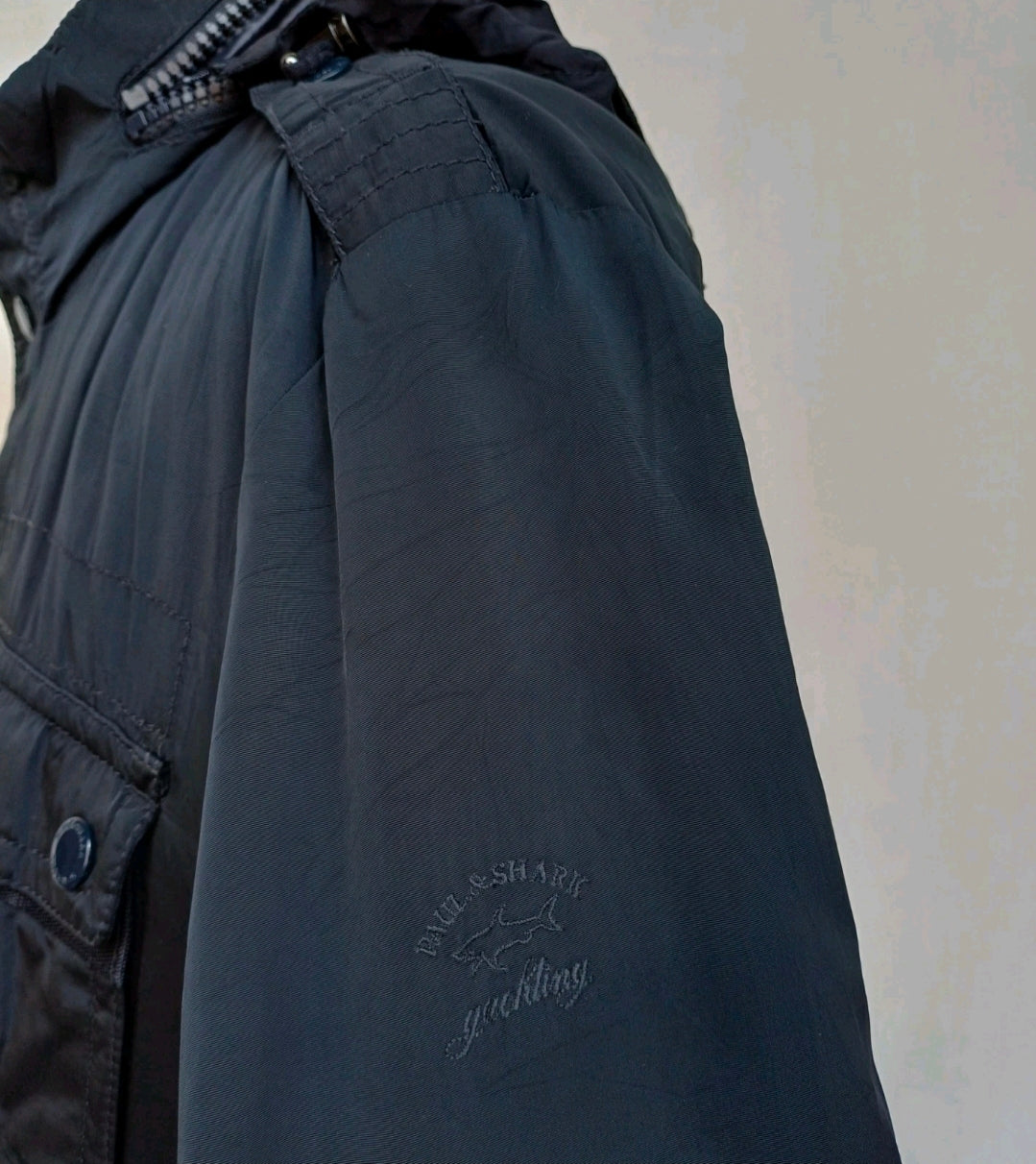 Paul & Shark Double Zipper Multi-Pockets Field Padded Hooded Jacket Mens L