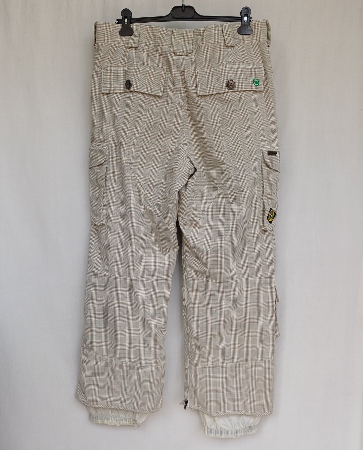 Burton Plaid Snowboard Ski Pants Mens L Oversized