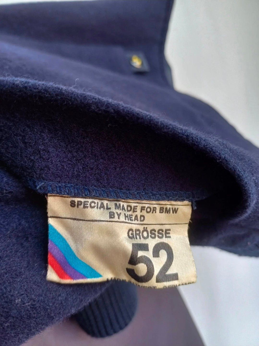 Vinatge 80s BMW M Style Head Reversible Wool/Cashmere Jacket Size 52/Mens L