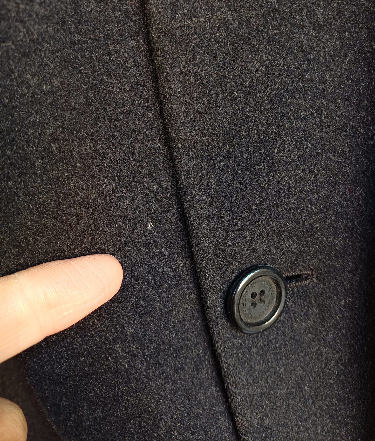 Burberry London Nova Check Lining Merino Wool Coat Overcoat Size 3/Mens S