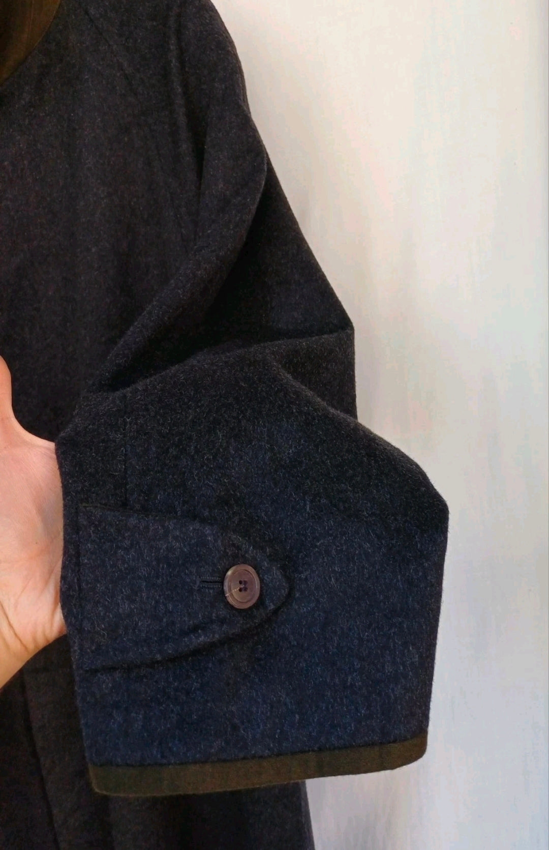 Schneiders Salzburg Mens Wool/Alpaca Button Coat Long Overcoat EU 52/US-UK 44