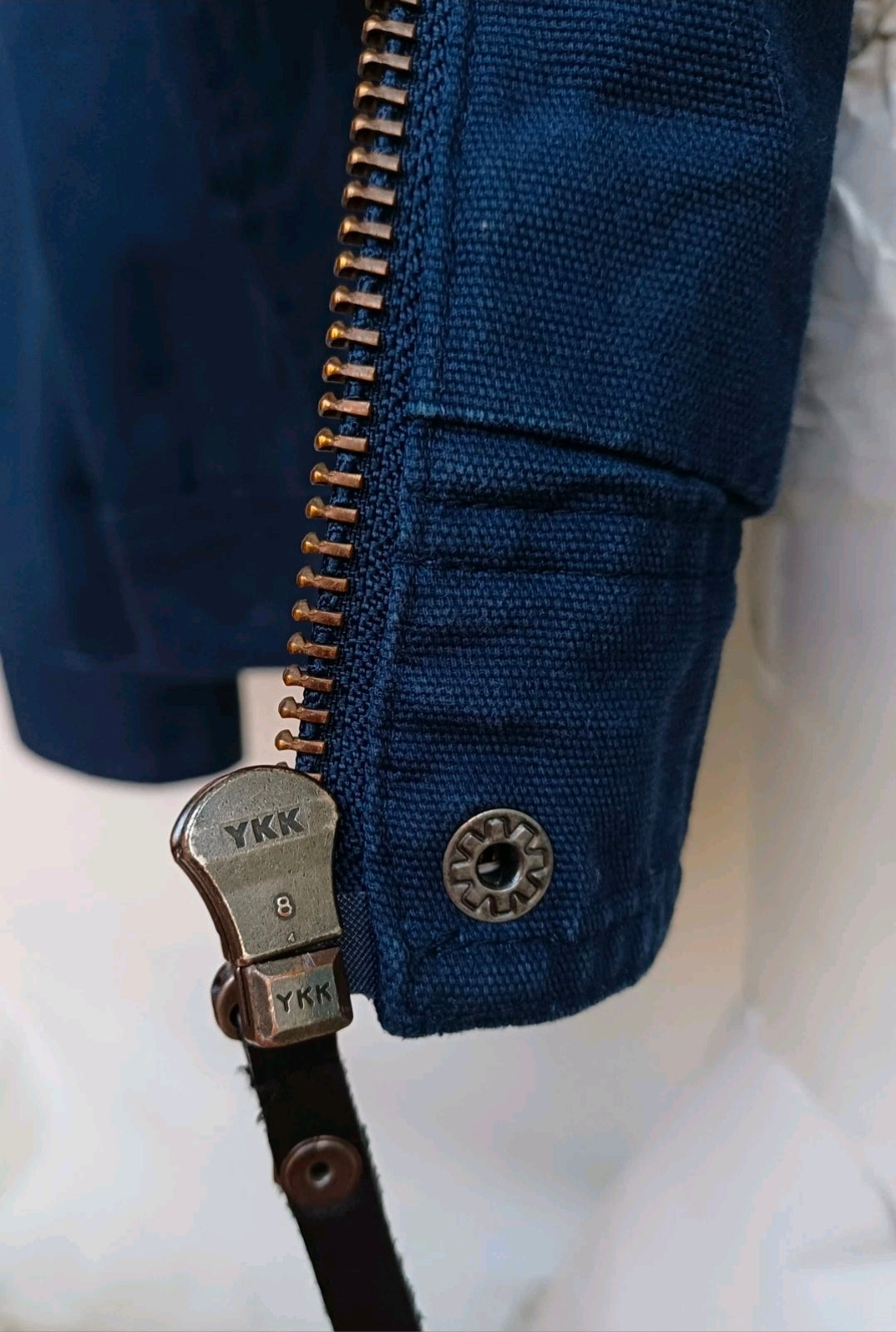 Harley Davidson Canvas Motorcycle Slim Fit Cotton Zip Jacket Mens 2XL