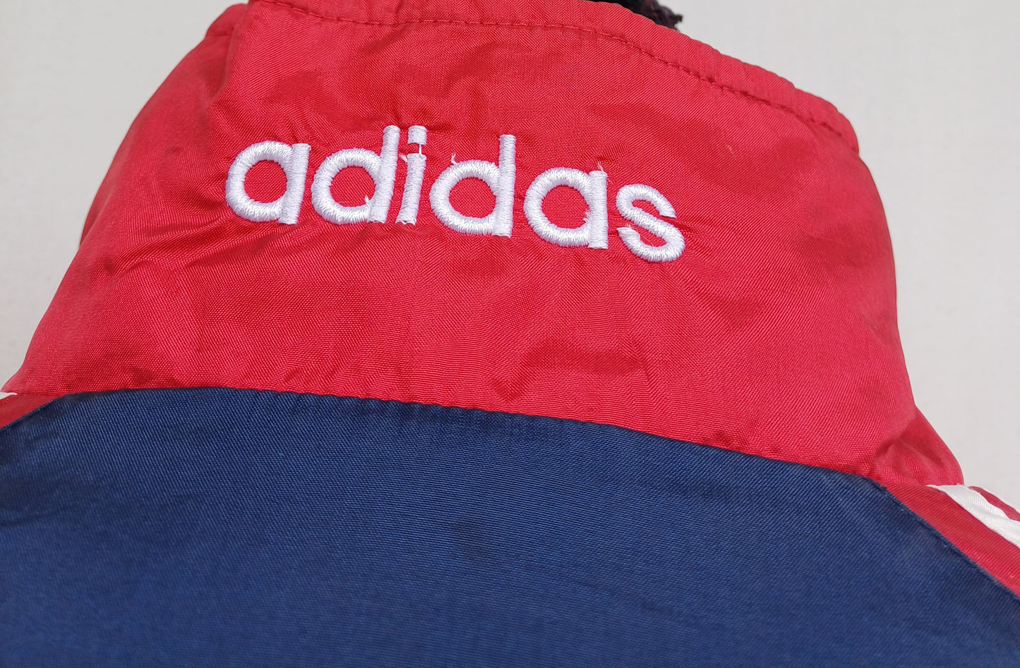 Vintage 90s Adidas Nylon Zip Track Top Jacket Mens M