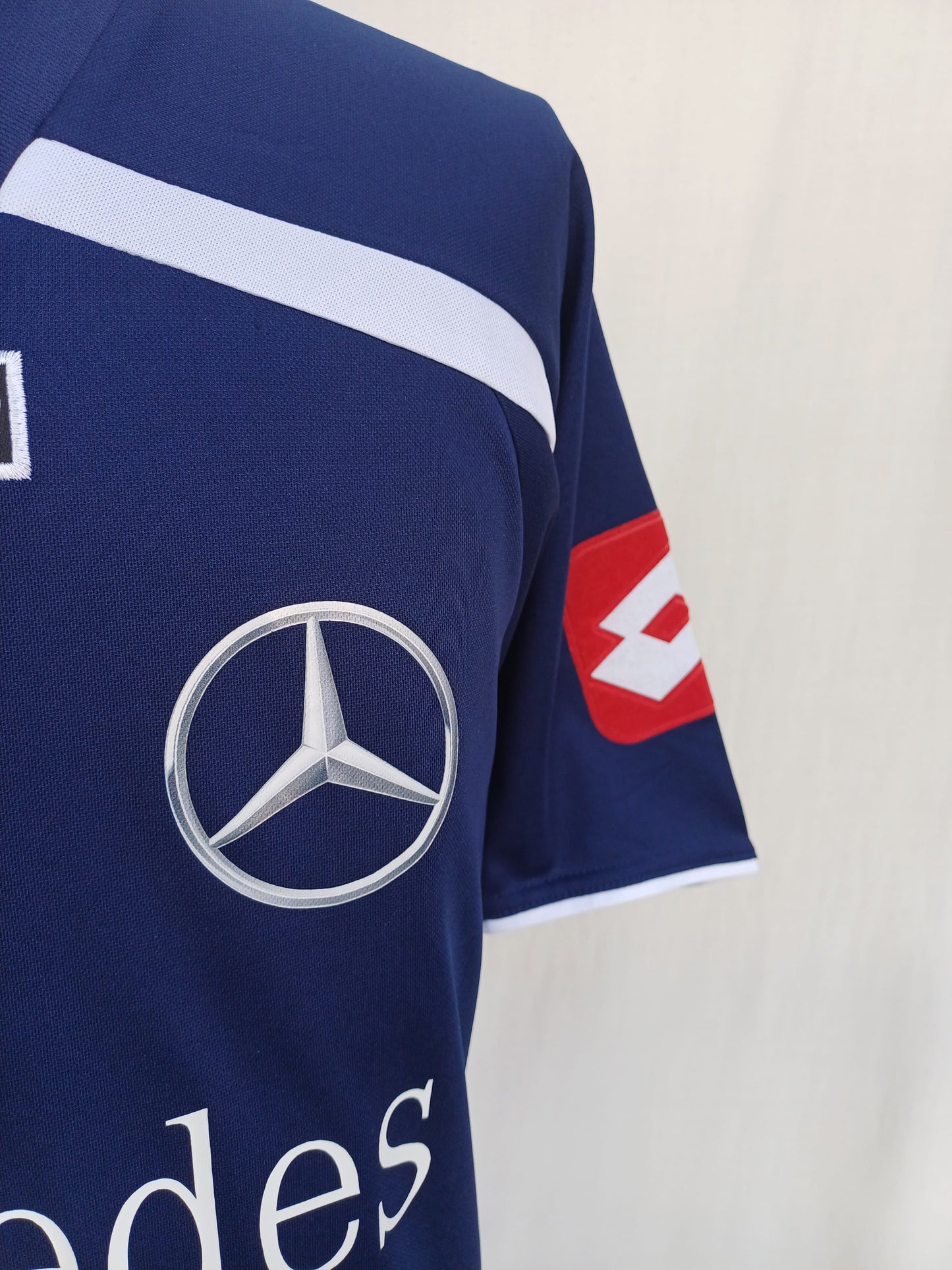 Mercedes Lotto Navy Blue T-Shirt Mens L