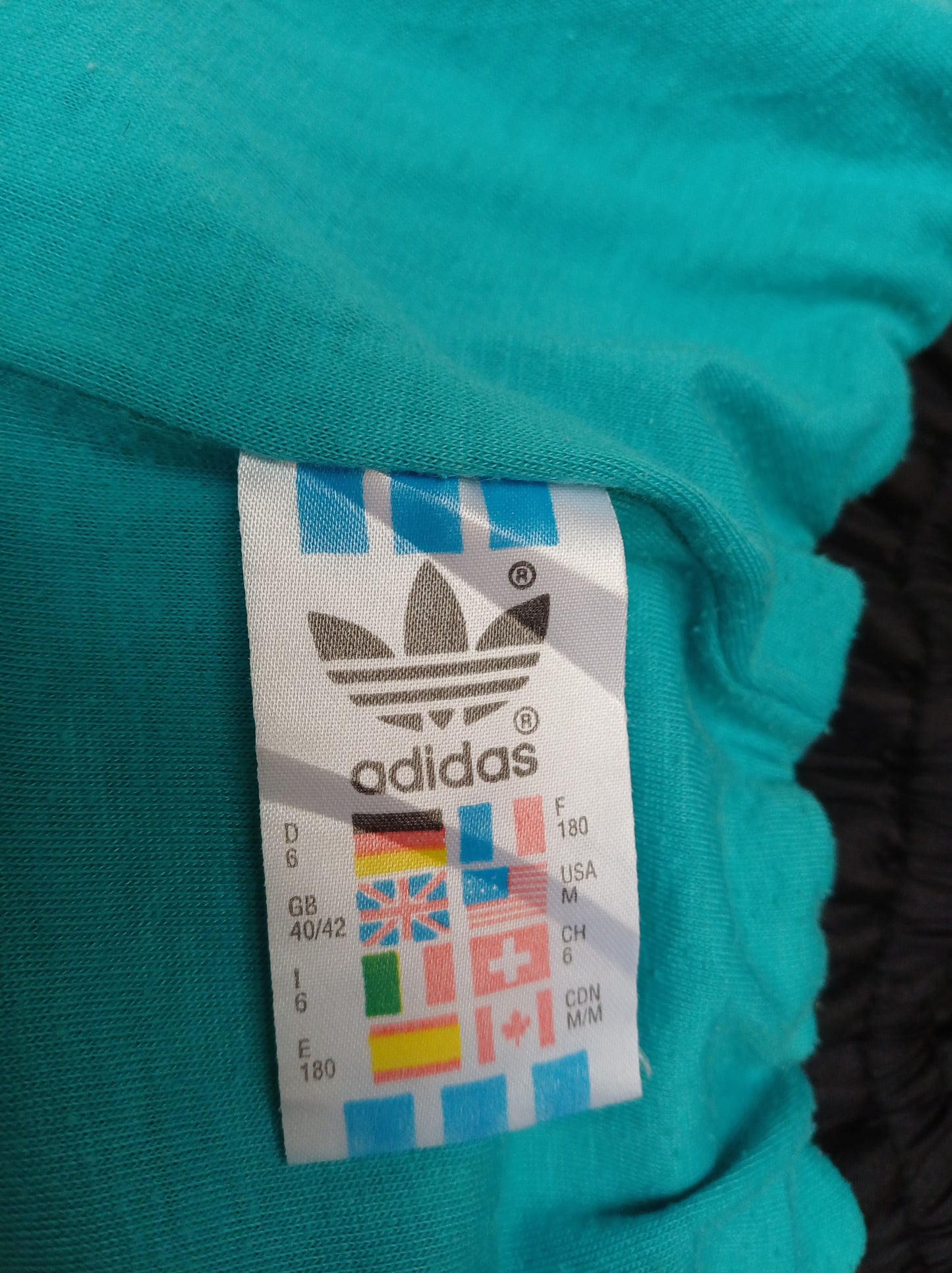 Vintage 90s Adidas Nylon Zip Track Top Jacket Mens M