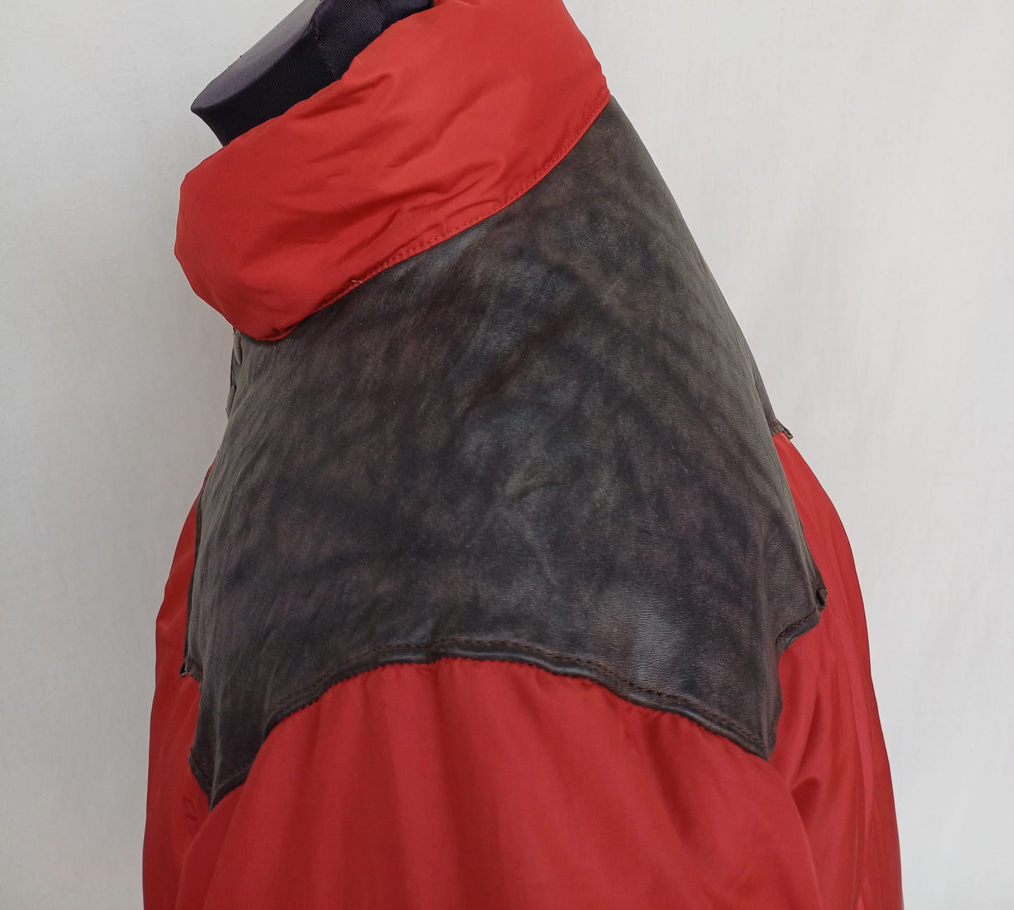 Vintage Double Ralph Lauren RRL Leather Quilted Down Puffer Jacket Mens S