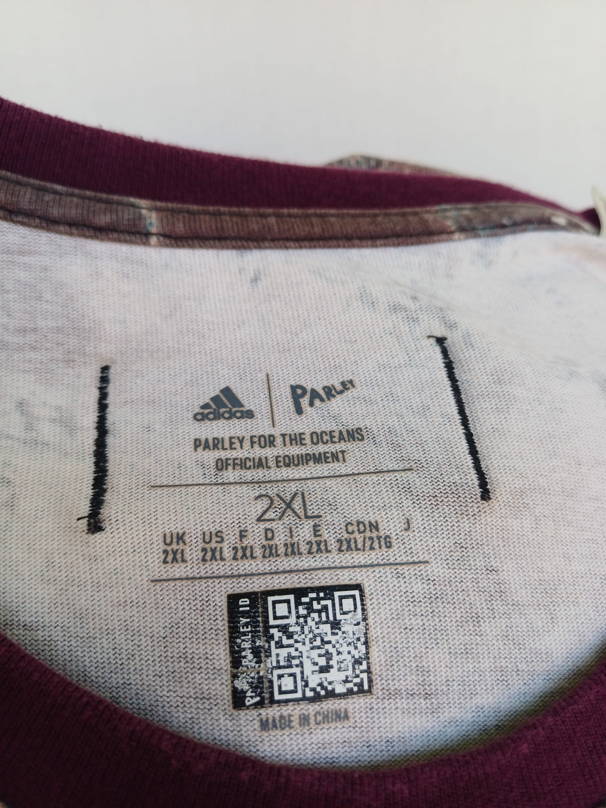 Adidas Parley Crew Neck Cotton T-Shirt Mens 2XL