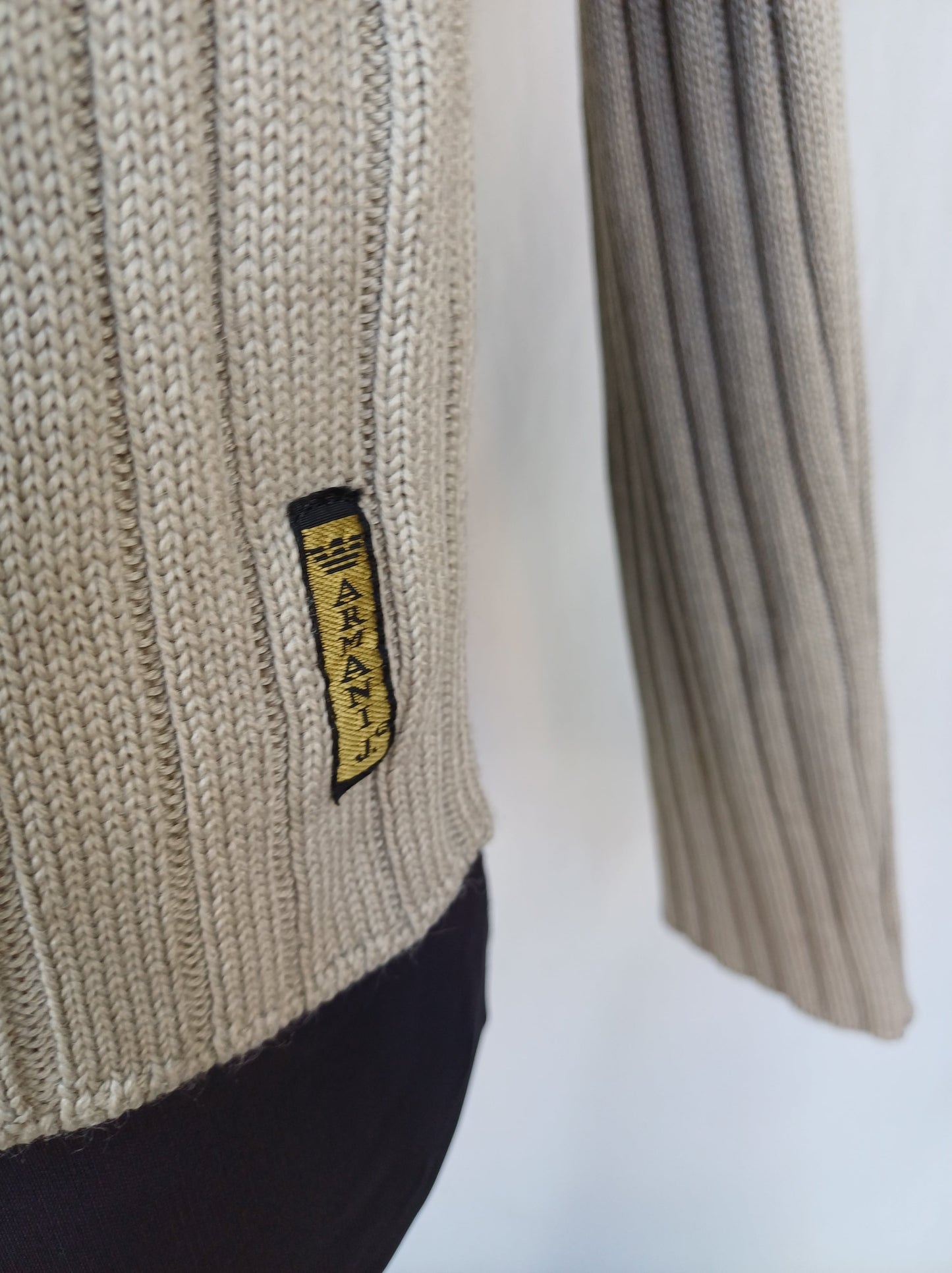 Vintage Armani Jeans Wool/Acrylic Full Zip Cardigan Sweater Mens L