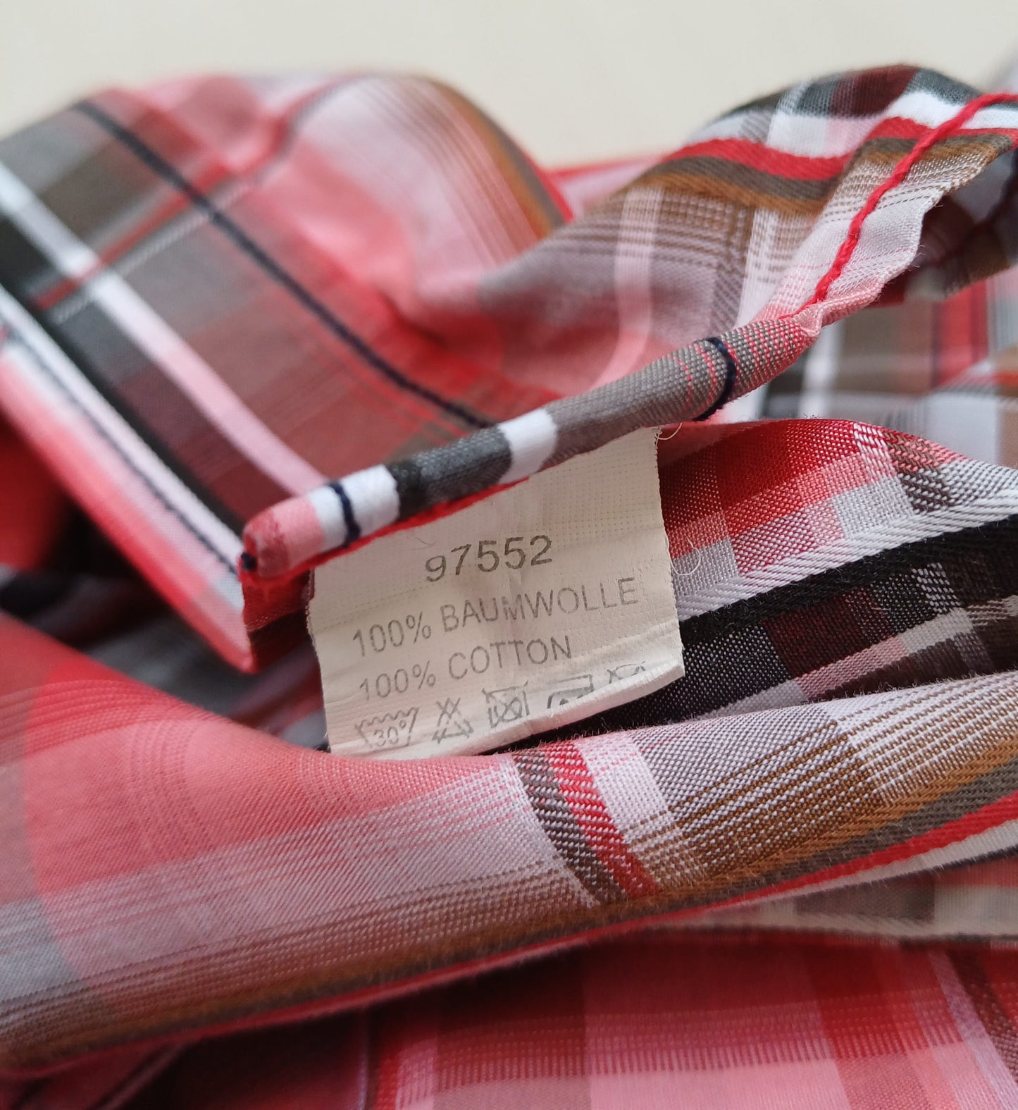 Lot Of 3 Engbers 100% Cotton Button-Up Check Shirt Size 43-44/Mens XL Oversized