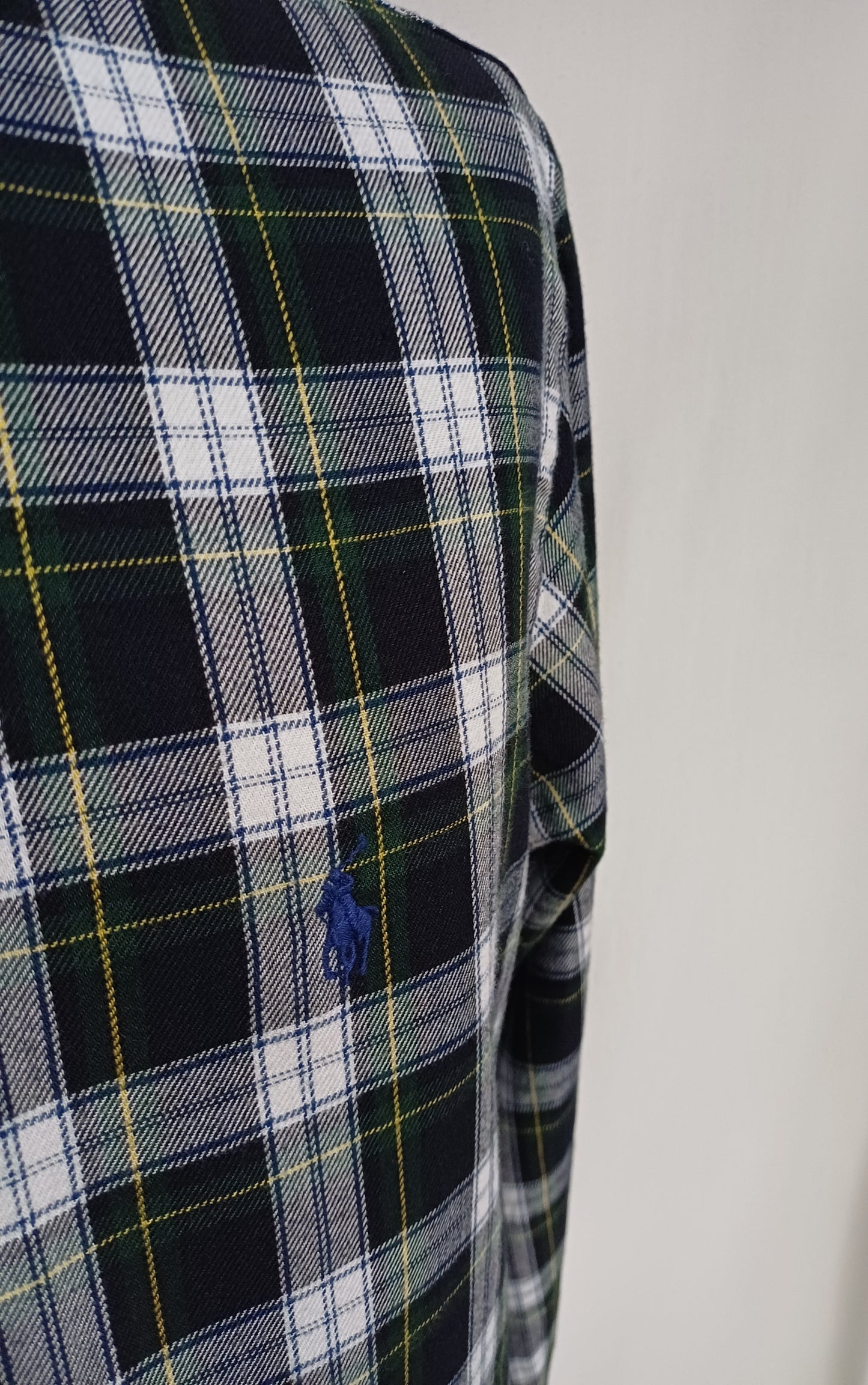 Ralph Lauren Classic Fit Performance Flannel Plaid Button Down shirt Mens S