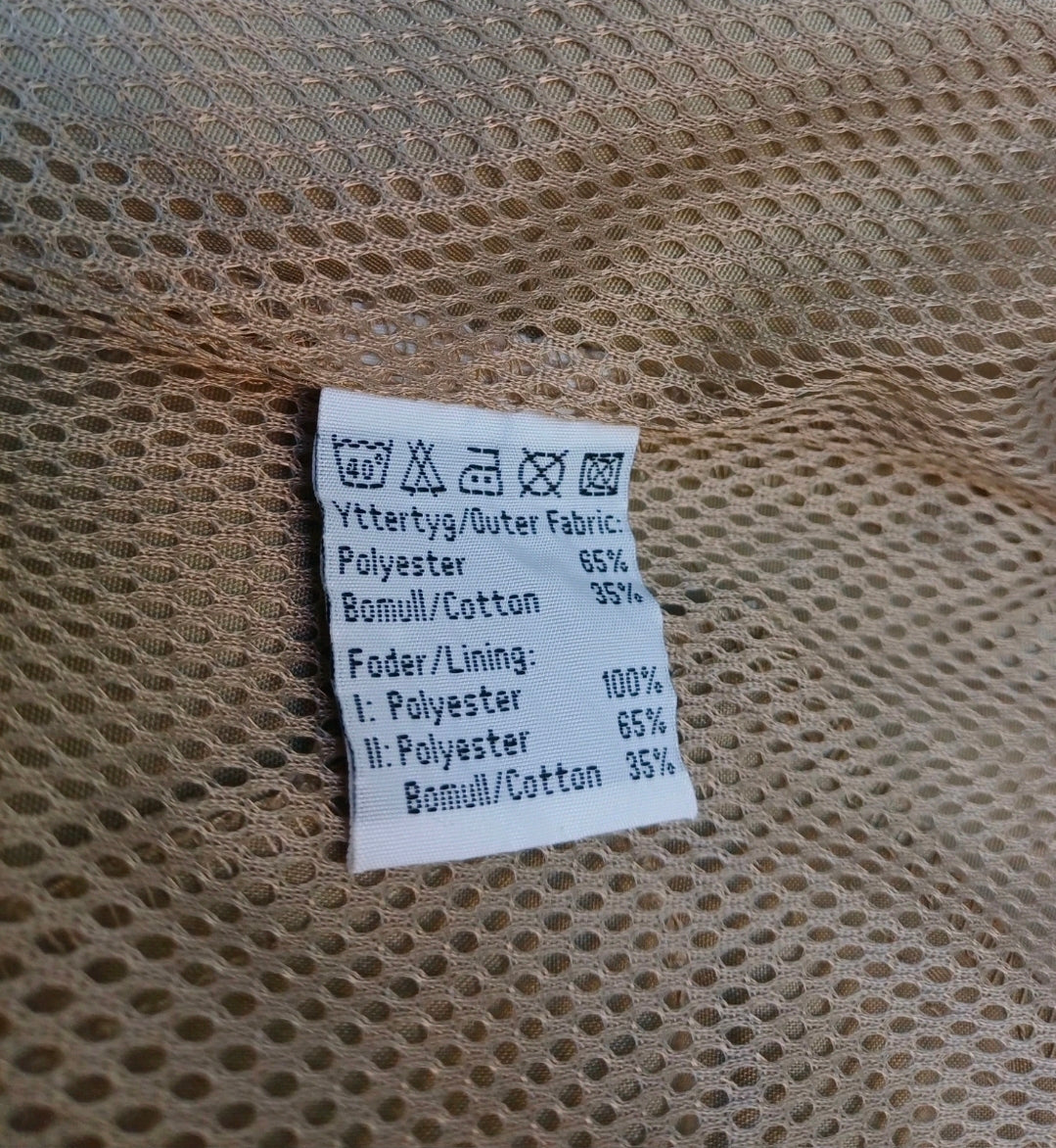 Vintage Fjallraven G-1000 Reporter Vest Mesh Lining Multi Pockets Mens XL